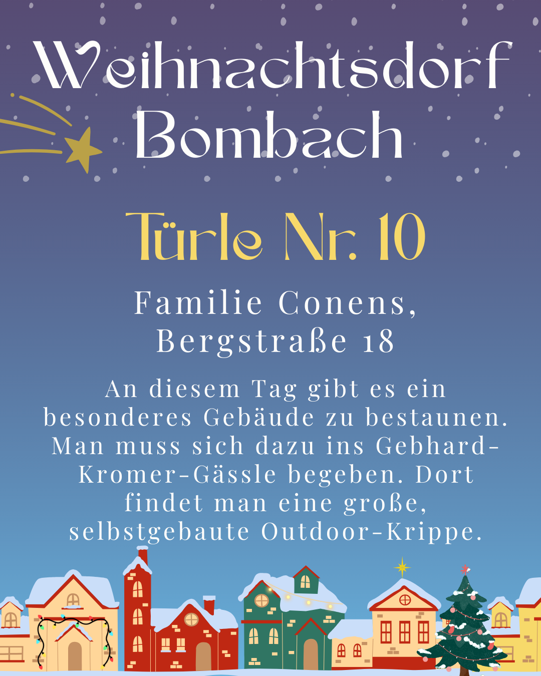 Tür 10 Familie Conens, Bergstr.18