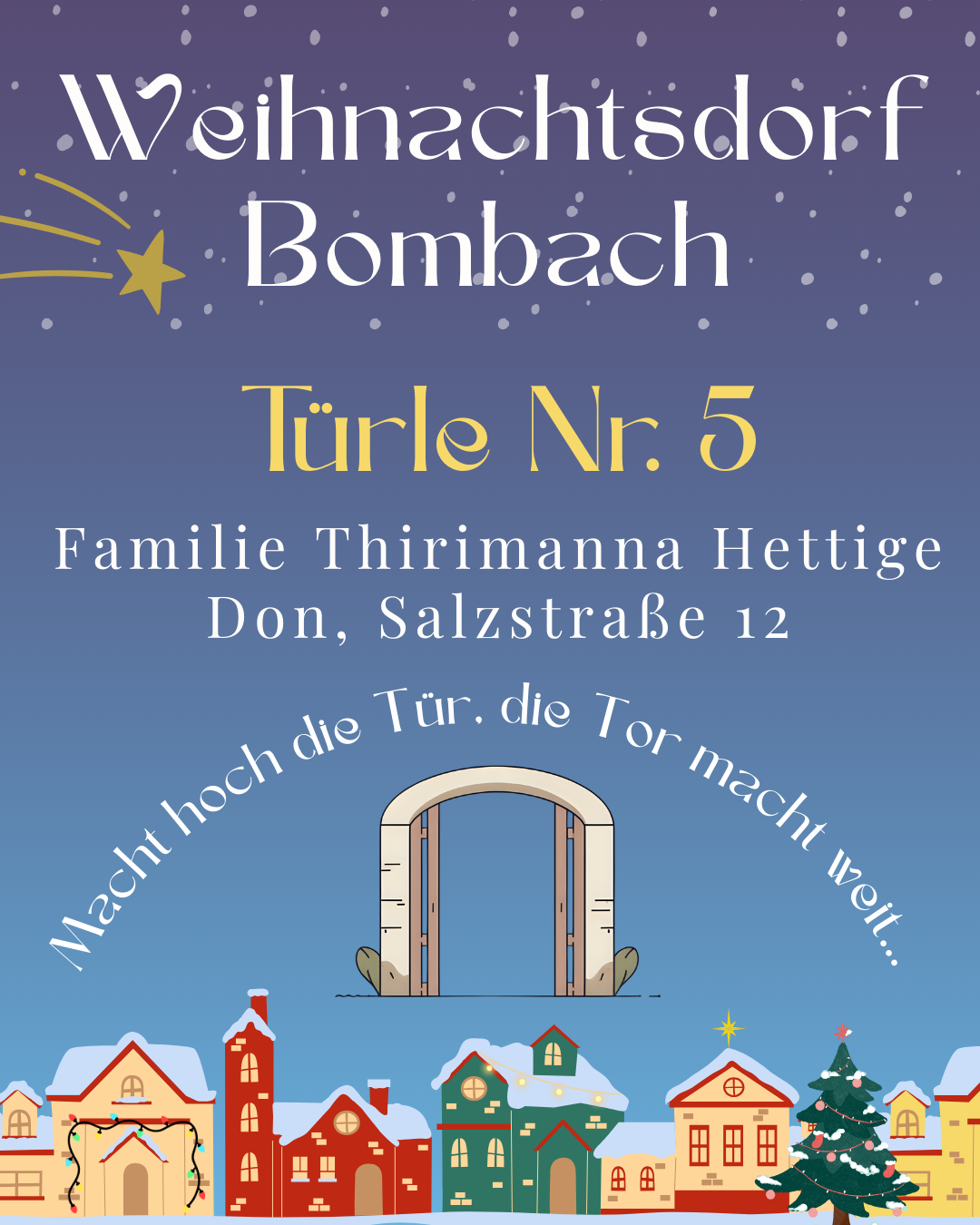 Tür 5 Familie Thirimanna Hettige Don, Salzstraße 12